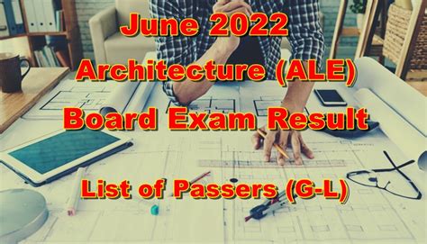 June 2022 Architect Board Exam Result (ALE): Full List of Successful.